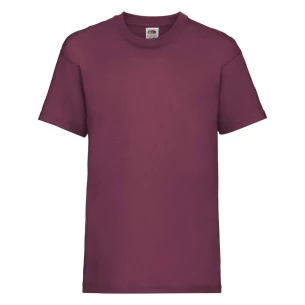 T-shirt para criança FOTL ValueWeight - Borgonha