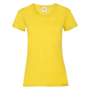 T-shirt FOTL Lady-Fit ValueWeight - Amarelo