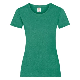 T-Shirt FOTL Lady-Fit ValueWeight - Melange verde