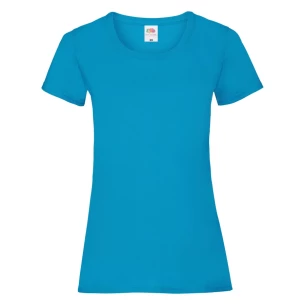 T-Shirt FOTL Lady-Fit ValueWeight - Azul claro