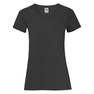 T-Shirt FOTL Lady-Fit ValueWeight - Preto