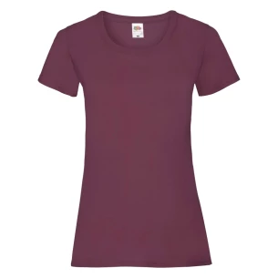 T-shirt FOTL Lady-Fit ValueWeight - Borgonha