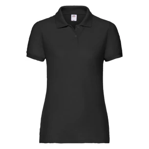 Camisola pólo 65-35 para mulher - Preto