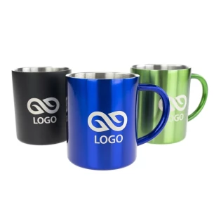 Caneca de aço Hugo - Vermelho