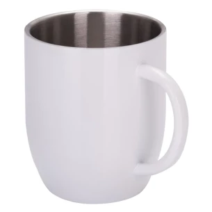 Caneca de aço Falun - Branco