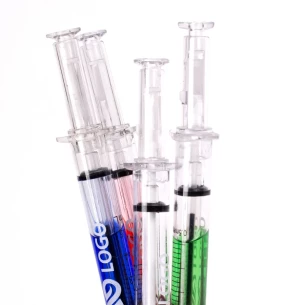 Caneta seringa - Azul