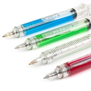 Caneta seringa - Azul