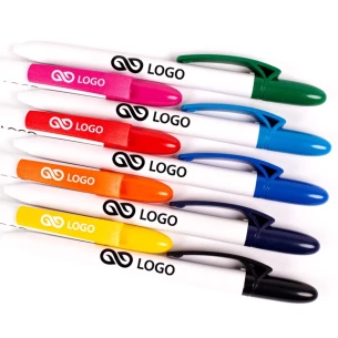 Fill Esferográfica branca - Azul marinho